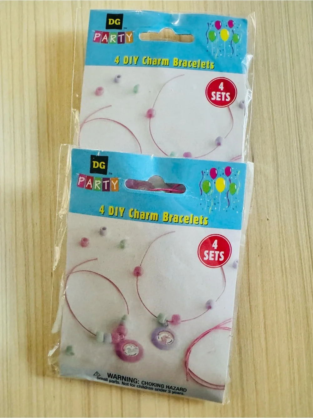 Friendship Bracelet DIY Kit with Pink Charm Bracelets